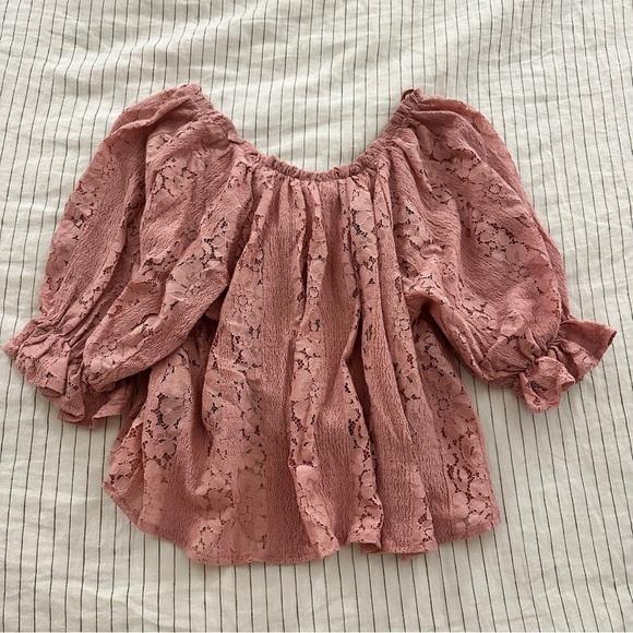 Free People Stacey Lace Crop Top - Picture 6 of 8